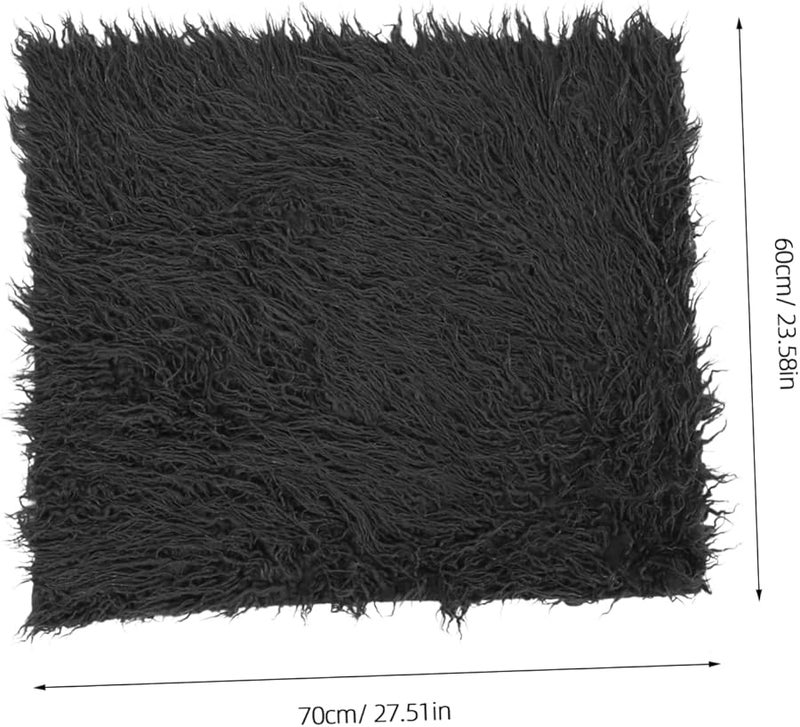 Dark Grey Runner Photo Blanket Prop Soft Comfortable Newborn Photo Mat Stretchy - Image 3